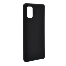   Szilikon telefonvédő (matt, mikrofiber plüss karcolásmentesítő belső, prémium) FEKETE
