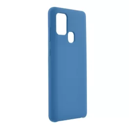   Szilikon telefonvédő (matt, mikrofiber plüss karcolásmentesítő belső, prémium) SÖTÉTKÉK