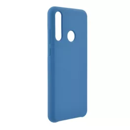   Szilikon telefonvédő (matt, mikrofiber plüss karcolásmentesítő belső, prémium) SÖTÉTKÉK