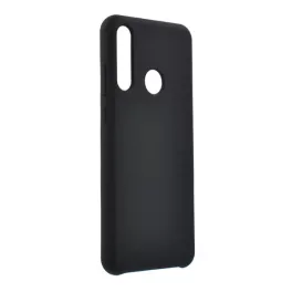   Szilikon telefonvédő (matt, mikrofiber plüss karcolásmentesítő belső, prémium) FEKETE