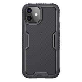   NILLKIN TACTICS szilikon telefonvédő (műanyag belső, ütésállóság, rombusz) FEKETE