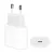 APPLE hálózati töltő Type-C aljzat (20W, PD gyorstöltő, MU7V2ZM/A utód) FEHÉR