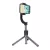 Kamera stabilizátor bluetooth szelfibot (állvány funkció, állítható, 86cm + vezeték nélküli távirányító) FEKETE