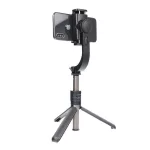 Kamera stabilizátor bluetooth szelfibot (állvány funkció, állítható, 86cm + vezeték nélküli távirányító) FEKETE