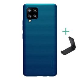  NILLKIN SUPER FROSTED műanyag telefonvédő (gumírozott, érdes felület + asztali tartó) SÖTÉTKÉK