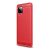 Szilikon telefonvédő (ütésállóság, légpárnás sarok, szálcsiszolt, karbon minta) PIROS