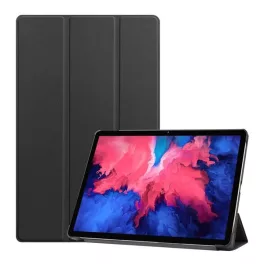   Tok álló, bőr hatású (aktív FLIP, oldalra nyíló, TRIFOLD, asztali tartó) FEKETE