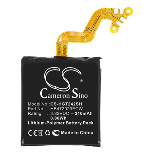 CAMERON SINO Li-Polymer akku (3.82V/210mAh, Huawei HB472023ECW kompatibilis) FEKETE