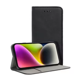   Tok álló, bőr hatású (FLIP, oldalra nyíló, asztali tartó) FEKETE