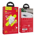 HOCO N10 STARTER hálózati töltő Type-C aljzat (20W, PD gyorstöltő 3.0 + Type-C - lightning kábel) FEHÉR