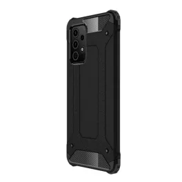   Defender szilikon telefonvédő (ütésállóság, légpárnás sarok, fémhatás) FEKETE