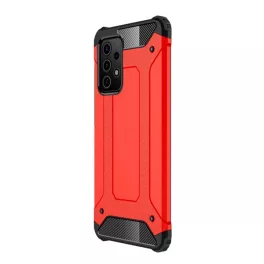   Defender szilikon telefonvédő (ütésállóság, légpárnás sarok, fémhatás) PIROS