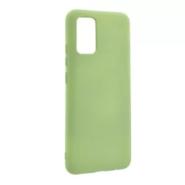   Szilikon telefonvédő (matt, mikrofiber plüss karcolásmentesítő belső, prémium) VILÁGOSZÖLD