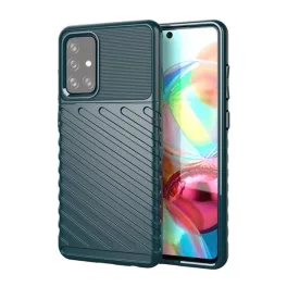   Szilikon telefonvédő (ütésállóság, csíkos, dombor minta) SÖTÉTZÖLD