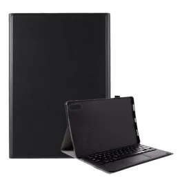   Tok álló, bőr hatású (FLIP, bluetooth billentyűzet, asztali tartó, QWERTY, angol nyelvű) FEKETE