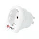 SKROSS utazó adapter (240V, EU2 pin - US, földelt) FEHÉR