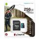 KINGSTON memóriakártya 256GB (microSDXC Canvas Go Plus - Class 10, V30, UHS-1, U3) + SD adapter