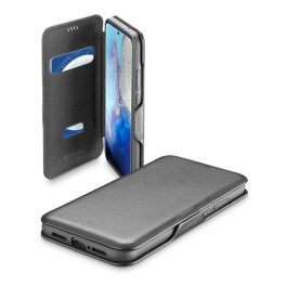  CELLULARLINE BOOK CLUTCH tok álló, bőr hatású (FLIP, oldalra nyíló, kártyazseb funkció) FEKETE