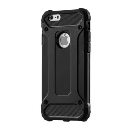  Defender szilikon telefonvédő (ütésállóság, légpárnás sarok, fémhatás) FEKETE