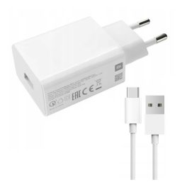 XIAOMI hálózati töltő USB aljzat (22.5W, gyorstöltő + Type-C kábel) FEHÉR   XIAOMI hálózati töltő USB aljzat (22.5W, gyorstöltő + Type-C kábel) FEHÉR