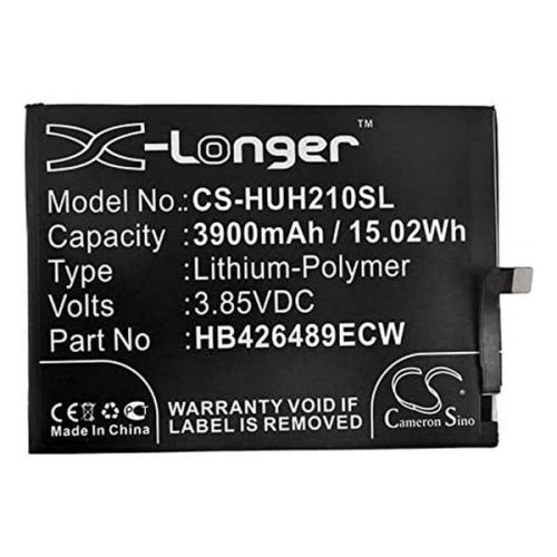 CAMERON SINO Li-Polymer akku (3.85V/3900mAh, Huawei HB426489ECW kompatibilis) FEKETE