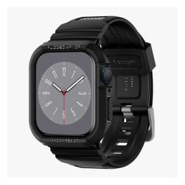 SPIGEN RUGGED ARMOR PRO pótszíj (egyedi méret, szilikon, ütésállóság + szilikon keret) FEKETE   SPIGEN RUGGED ARMOR PRO pótszíj (egyedi méret, szilikon, ütésállóság + szilikon keret) FEKETE