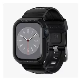   SPIGEN RUGGED ARMOR PRO pótszíj (egyedi méret, szilikon, ütésállóság + szilikon keret) FEKETE