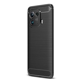 Szilikon telefonvédő (ütésállóság, légpárnás sarok, szálcsiszolt, karbon minta) FEKETE   Szilikon telefonvédő (ütésállóság, légpárnás sarok, szálcsiszolt, karbon minta) FEKETE