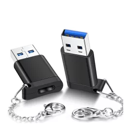   Adapter (Type-C aljzat - USB 3.0, pendrive csatlakoztatás, OTG) FEKETE