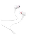 HOCO M78 fülhallgató SZTEREO (3.5mm jack, mikrofon, felvevő gomb, hangerőszabályzó, törésálló kábel) FEHÉR