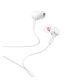 HOCO M78 fülhallgató SZTEREO (3.5mm jack, mikrofon, felvevő gomb, hangerőszabályzó, törésálló kábel) FEHÉR