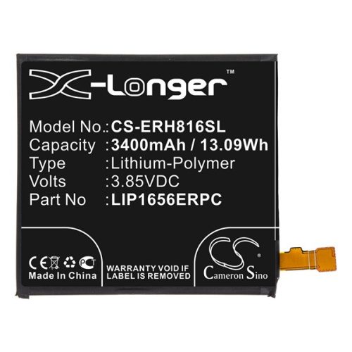 CAMERON SINO Li-Polymer akku (3.85V/3400mAh, Sony 1310-1690 kompatibilis) FEKETE