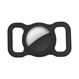   Szilikon tok (nyakörvre fűzhető, matt) FEKETE Apple AirTag