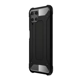   Defender szilikon telefonvédő (ütésállóság, légpárnás sarok, fémhatás) FEKETE