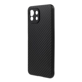 Szilikon telefonvédő (bőr hatású, karbon minta) FEKETE Szilikon telefonvédő (bőr hatású, karbon minta) FEKETE