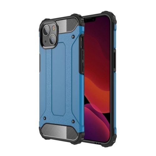 Defender szilikon telefonvédő (ütésállóság, légpárnás sarok, fémhatás) VILÁGOSKÉK