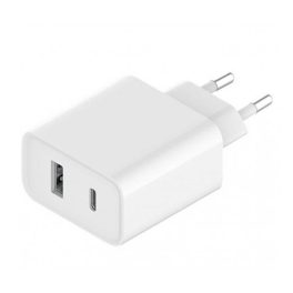   XIAOMI hálózati töltő USB+Type-C aljzat (33W, PD gyorstöltő 3.0) FEHÉR