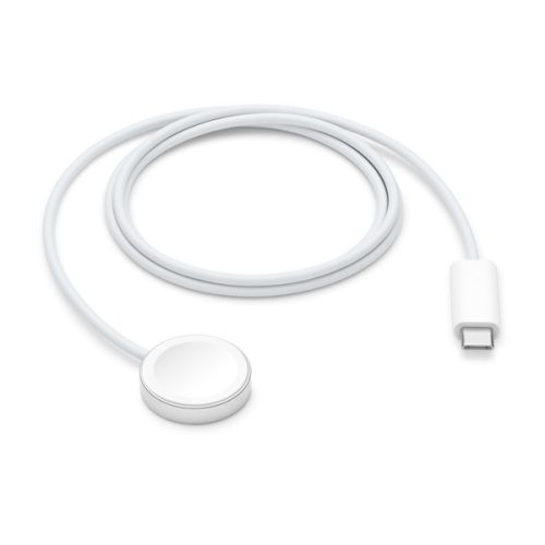 APPLE asztali töltő (gyorstöltő, MX2H2ZM/A utód,  wireless, 100cm, Type-C, Apple Watch töltő) FEHÉR