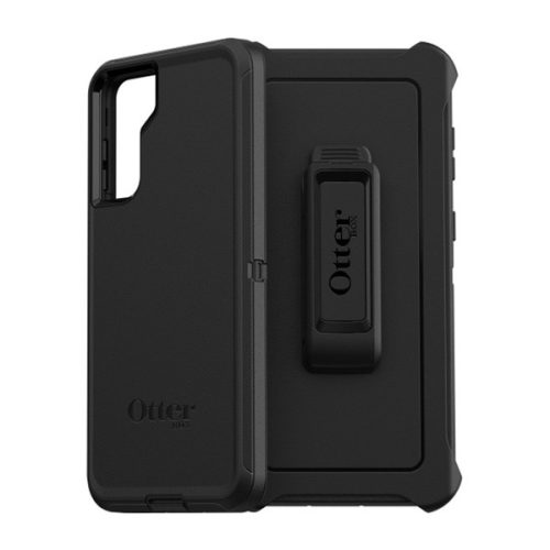 OTTERBOX DEFENDER műanyag telefonvédő (szilikon belső, erős ütésállóság, övcsipesz, kitámasztó) FEKETE