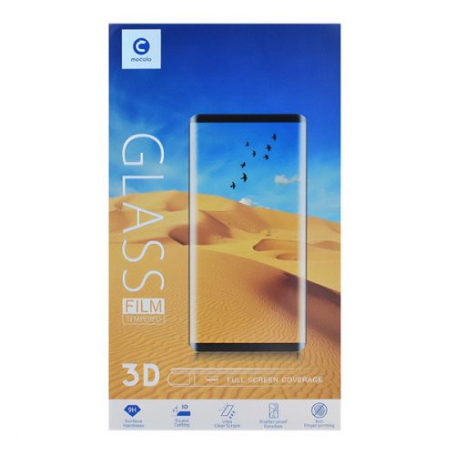 MOCOLO képernyővédő üveg (2.5D, full glue, 0.3mm, 9H) FEKETE