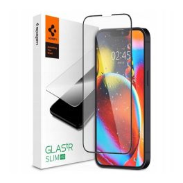   SPIGEN TR SLIM HD képernyővédő üveg (2.5D, tok barát, ultravékony, 0.2mm, 9H) FEKETE