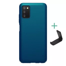   NILLKIN SUPER FROSTED műanyag telefonvédő (gumírozott, érdes felület + asztali tartó) SÖTÉTKÉK