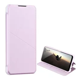   DUX DUCIS SKIN X tok álló, bőr hatású (FLIP, oldalra nyíló, asztali tartó, wireless) RÓZSASZÍN