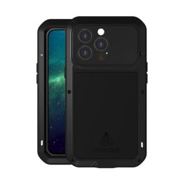 LOVE MEI Powerful defender telefonvédő (fém keret, erős ütésállóság, porálló + képernyővédő üveg) FEKETE   LOVE MEI Powerful defender telefonvédő (fém keret, erős ütésállóság, porálló + képernyővédő üveg) FEKETE