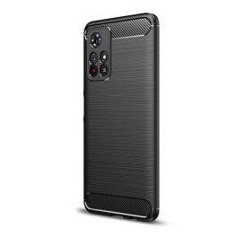 Szilikon telefonvédő (ütésállóság, légpárnás sarok, szálcsiszolt, karbon minta) FEKETE   Szilikon telefonvédő (ütésállóság, légpárnás sarok, szálcsiszolt, karbon minta) FEKETE