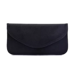   Tok fekvő, vászon (univerzális, tépőzáras, RFID jelblokkoló védelem, 17x9x1cm) FEKETE