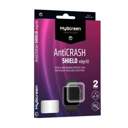 MYSCREEN ANTI CRASH EDGE képernyővédő fólia (3D, ütésállóság, 0.2mm, 6H) ÁTLÁTSZÓ