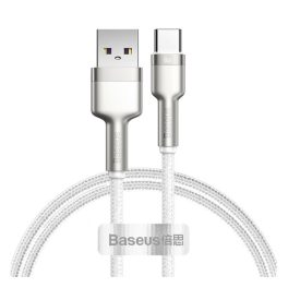 BASEUS CAFULE adatkábel (USB - Type-C, 66W, PD gyorstöltő, 100cm, cipőfűző) FEHÉR   BASEUS CAFULE adatkábel (USB - Type-C, 66W, PD gyorstöltő, 100cm, cipőfűző) FEHÉR