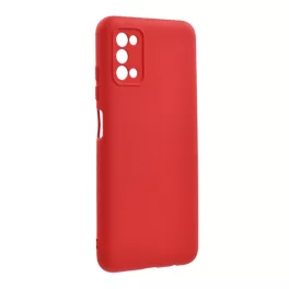   Szilikon telefonvédő (matt, mikrofiber plüss karcolásmentesítő belső, prémium) PIROS