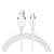 JOYROOM adatkábel (USB - lightning, 2.4A, gyorstöltő, törésgátló, 120cm) FEHÉR